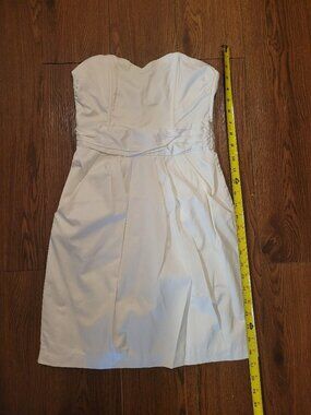 HM White sweetheart tube top dress with pockets size 4 WEDDING BRIDE